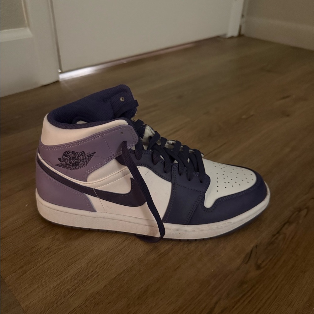 Jordan Purple and White Sneakers
